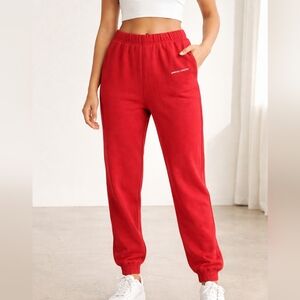 SPIRITUAL GANGSTER Authentic Red Slim Joggers SIZE XS